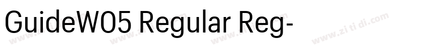 GuideW05 Regular Reg字体转换
